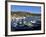 Boats in the Harbour with the Esterel Corniche Mountains in the Background, Agay, Var, Provence, Fr-Peter Richardson-Framed Photographic Print