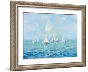 Boats in the Haze-Silvia Vassileva-Framed Art Print