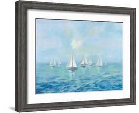 Boats in the Haze-Silvia Vassileva-Framed Art Print