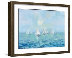 Boats in the Haze-Silvia Vassileva-Framed Art Print