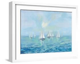 Boats in the Haze-Silvia Vassileva-Framed Art Print