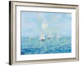 Boats in the Haze-Silvia Vassileva-Framed Art Print