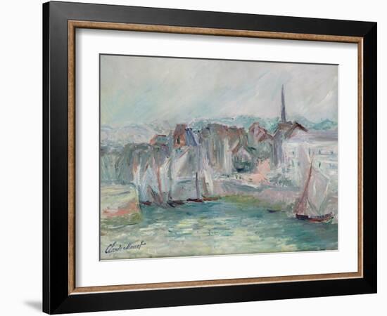 Boats in the Port of Honfleur, 1917-Claude Monet-Framed Giclee Print