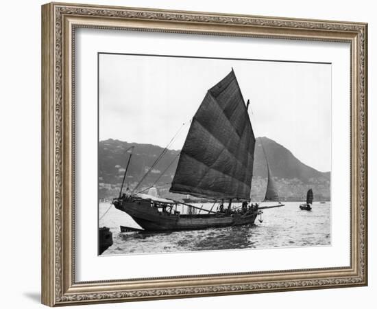 Boats (Junks) in the Harbor-Philip Gendreau-Framed Photographic Print