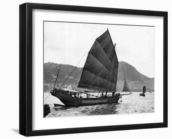 Boats (Junks) in the Harbor-Philip Gendreau-Framed Photographic Print