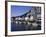 Boats Line the Waterfront on the River Meuse in the Old Town of Dinant in the Ardennes, Belgium-Hans Peter Merten-Framed Photographic Print