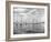 Boats Lined up for a Race on Lake Washington-Ray Krantz-Framed Photographic Print