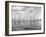 Boats Lined up for a Race on Lake Washington-Ray Krantz-Framed Photographic Print