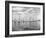 Boats Lined up for a Race on Lake Washington-Ray Krantz-Framed Photographic Print