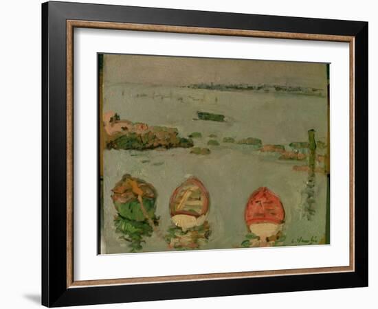 Boats, Lower Largo, Fife-George Leslie Hunter-Framed Giclee Print