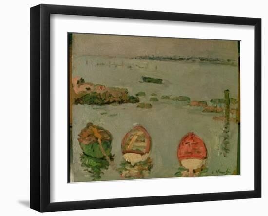 Boats, Lower Largo, Fife-George Leslie Hunter-Framed Giclee Print