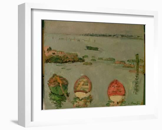 Boats, Lower Largo, Fife-George Leslie Hunter-Framed Giclee Print