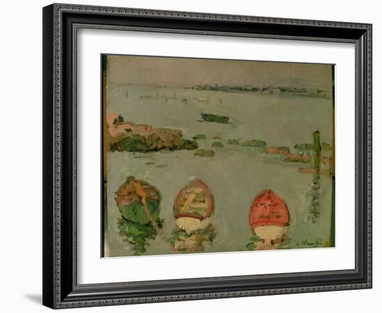 Boats, Lower Largo, Fife-George Leslie Hunter-Framed Giclee Print