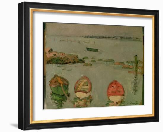 Boats, Lower Largo, Fife-George Leslie Hunter-Framed Giclee Print