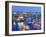 Boats Moored at Granville Island, False Creek Harbour, Vancouver, British Columbia, Canada-Christian Kober-Framed Photographic Print