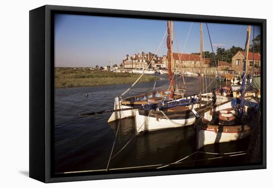 Boats Moored in Harbour, Blakeney Hotel, Blakeney, Norfolk, England, United Kingdom-Charcrit Boonsom-Framed Premier Image Canvas