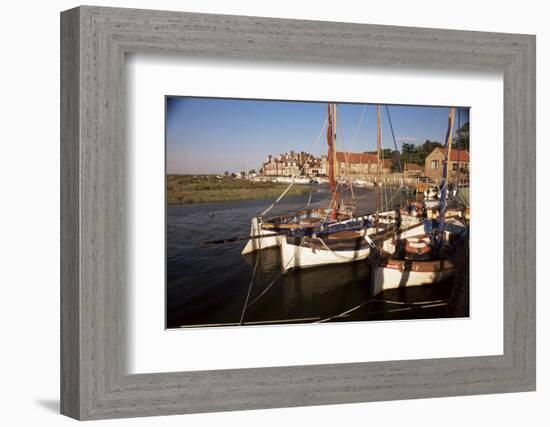 Boats Moored in Harbour, Blakeney Hotel, Blakeney, Norfolk, England, United Kingdom-Charcrit Boonsom-Framed Photographic Print