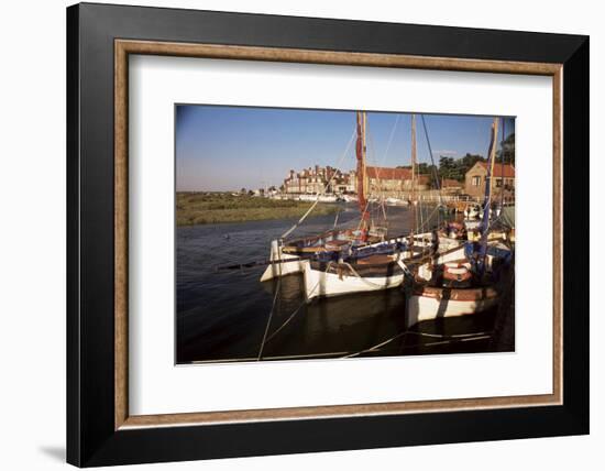 Boats Moored in Harbour, Blakeney Hotel, Blakeney, Norfolk, England, United Kingdom-Charcrit Boonsom-Framed Photographic Print