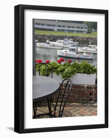 Boats Moored in Perkins Cove, Ogunquit, Maine, USA-Lisa S. Engelbrecht-Framed Photographic Print