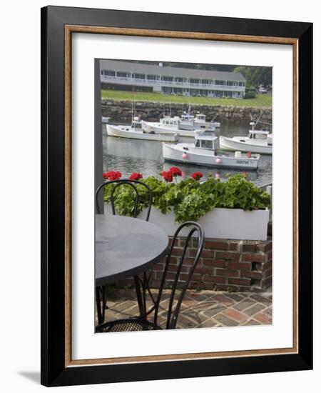 Boats Moored in Perkins Cove, Ogunquit, Maine, USA-Lisa S. Engelbrecht-Framed Photographic Print