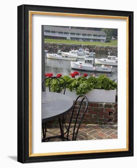 Boats Moored in Perkins Cove, Ogunquit, Maine, USA-Lisa S. Engelbrecht-Framed Photographic Print