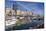 Boats moored in the harbour of Monte Carlo, Monaco, Cote d'Azur, Mediterranean, Europe-Marco Brivio-Mounted Photographic Print