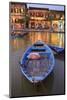 Boats moored on the Thu Bon River opposite Bach Dang Street in the old town of Hoi An, Vietnam-Paul Dymond-Mounted Photographic Print