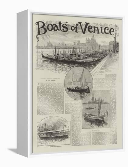 Boats of Venice-Henry Edward Tidmarsh-Framed Premier Image Canvas