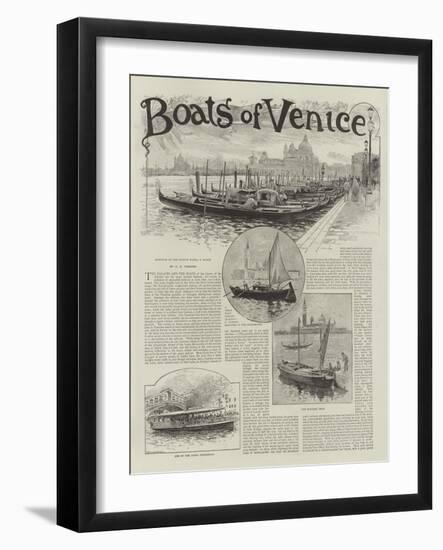 Boats of Venice-Henry Edward Tidmarsh-Framed Giclee Print