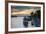 Boats on Ben Tre River at Sunset, Ben Tre, Mekong Delta, Vietnam, Indochina, Southeast Asia, Asia-Ian Trower-Framed Photographic Print