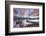 Boats on Derwent Water at Sunrise, Keswick, Lake District, Cumbria, England. Autumn (October)-Adam Burton-Framed Photographic Print