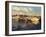 Boats on Glassy Harbor-Furtesen-Framed Art Print