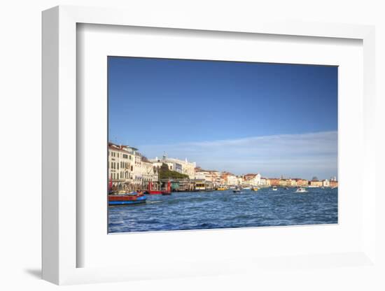 Boats on Grand Canal, Venice, Italy-Darrell Gulin-Framed Photographic Print