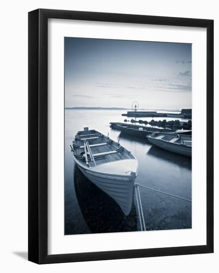 Boats on Lake, Connemara, County Galway, Ireland-Peter Adams-Framed Photographic Print