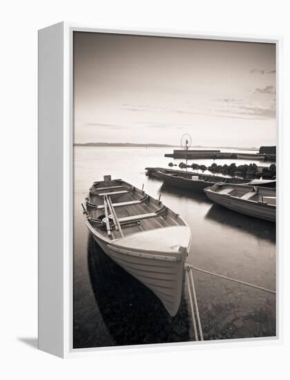 Boats on Lake, Connemara, County Galway, Ireland-Peter Adams-Framed Premier Image Canvas