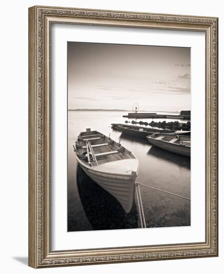 Boats on Lake, Connemara, County Galway, Ireland-Peter Adams-Framed Photographic Print