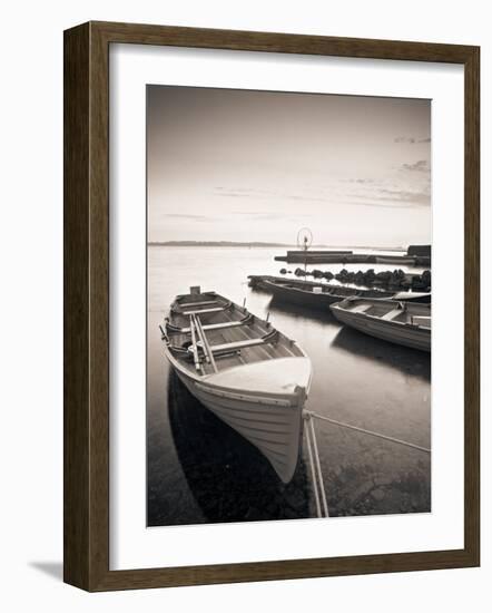 Boats on Lake, Connemara, County Galway, Ireland-Peter Adams-Framed Photographic Print