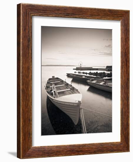 Boats on Lake, Connemara, County Galway, Ireland-Peter Adams-Framed Photographic Print