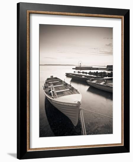 Boats on Lake, Connemara, County Galway, Ireland-Peter Adams-Framed Photographic Print