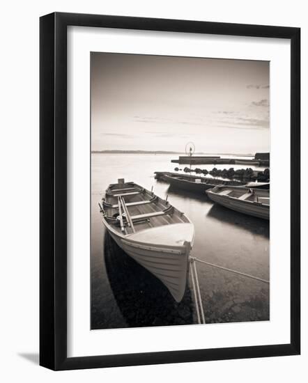 Boats on Lake, Connemara, County Galway, Ireland-Peter Adams-Framed Photographic Print