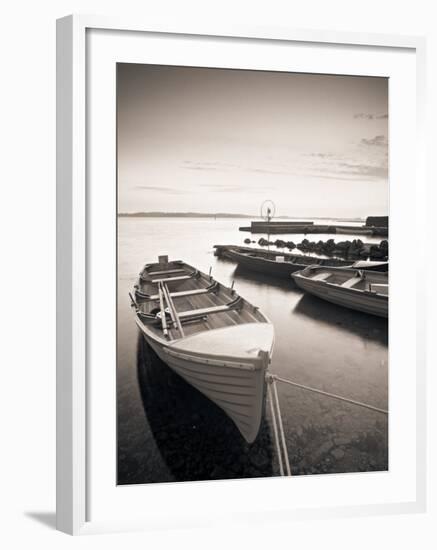 Boats on Lake, Connemara, County Galway, Ireland-Peter Adams-Framed Photographic Print