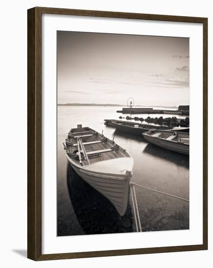 Boats on Lake, Connemara, County Galway, Ireland-Peter Adams-Framed Photographic Print