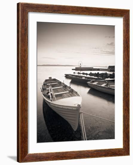 Boats on Lake, Connemara, County Galway, Ireland-Peter Adams-Framed Photographic Print