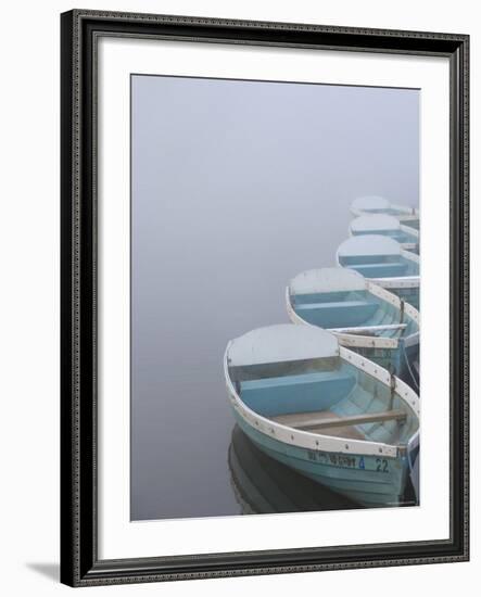 Boats on Lake, Wales-Peter Adams-Framed Photographic Print