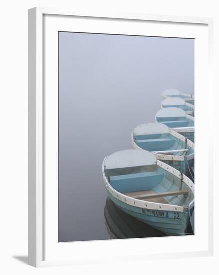 Boats on Lake, Wales-Peter Adams-Framed Photographic Print