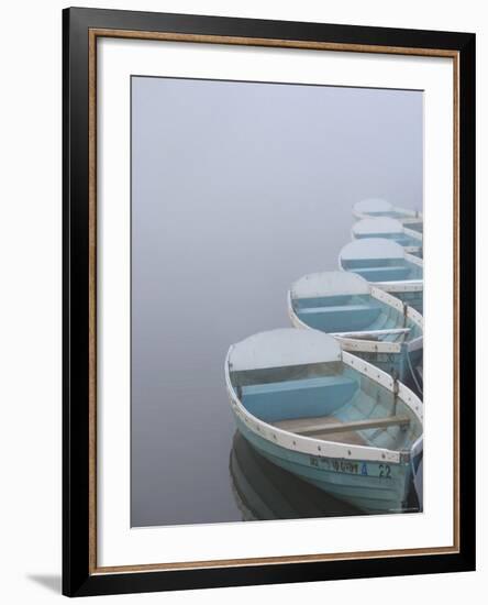 Boats on Lake, Wales-Peter Adams-Framed Photographic Print