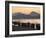 Boats on Mekong River at Sunset, Luang Prabang, Laos-Ian Trower-Framed Photographic Print