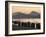 Boats on Mekong River at Sunset, Luang Prabang, Laos-Ian Trower-Framed Photographic Print