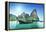 Boats on Railay Beach in Krabi Thailand-Iakov Kalinin-Framed Premier Image Canvas