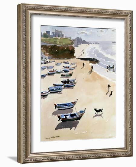 Boats on the Beach, 1986-Lucy Willis-Framed Giclee Print